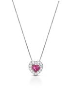 Collana Lelune Donna LELUNE DIAMONDS in Oro bianco Rubino 0.28 Ct LDPLRB009028 - LDPLRB009028